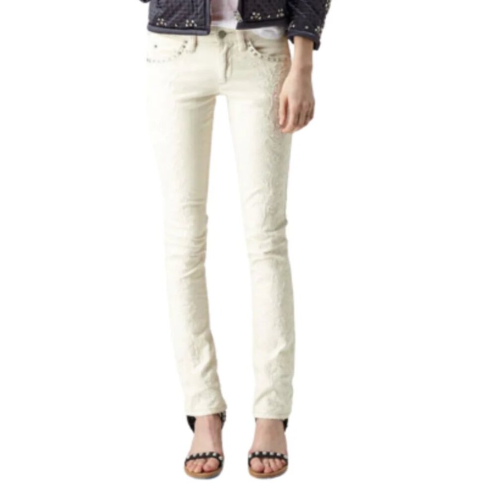 Isabel Marant Skinny Jeans in Off-White